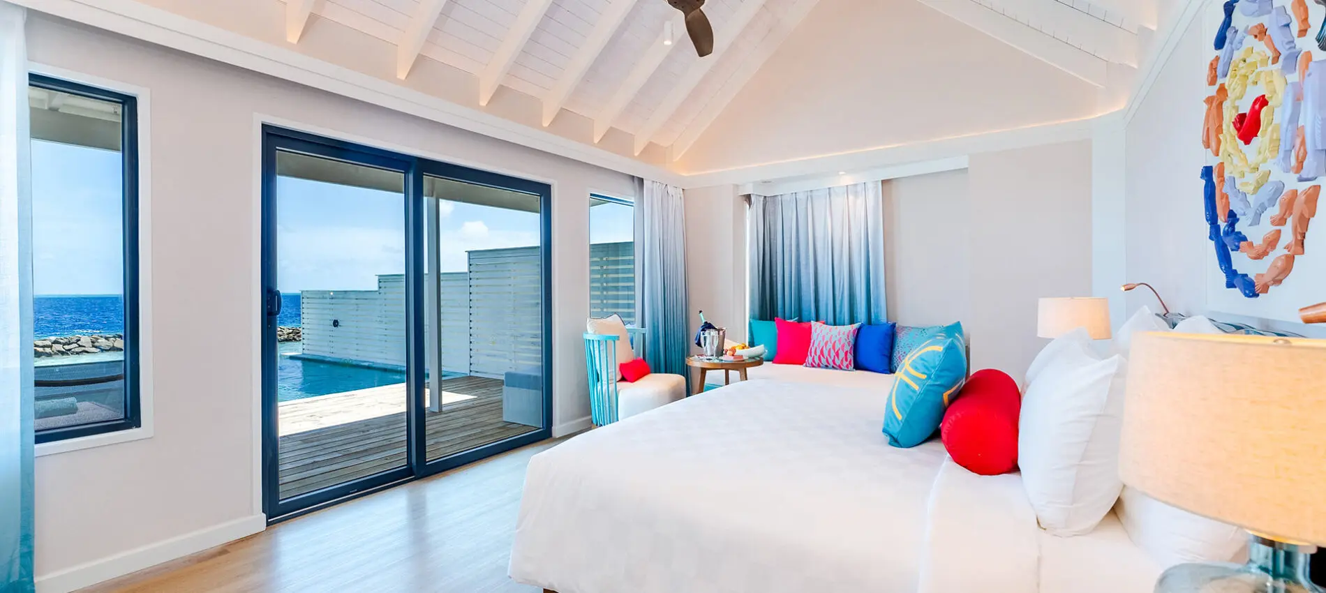 玩轉馬爾地夫_OBLU NATURE Helengeli_奧露島_Honeymoon Sunset Water Villa with Pool_臥室1